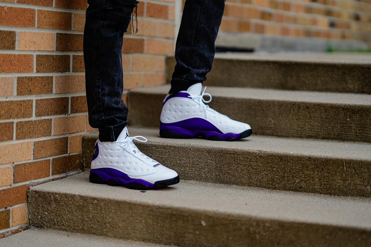 retro 13 court purple