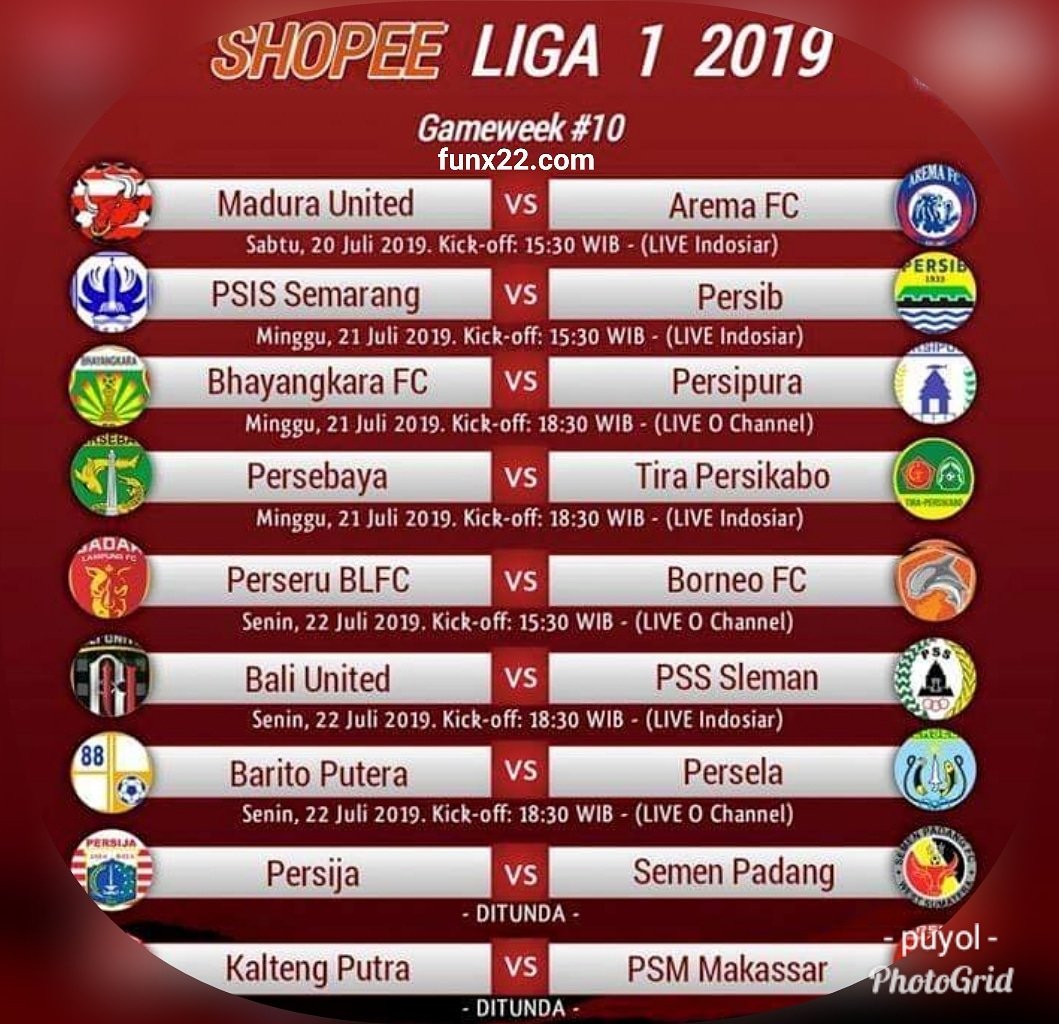 Jadwal Pertandingan Sepak Bola Indonesia 2019 - Joonka