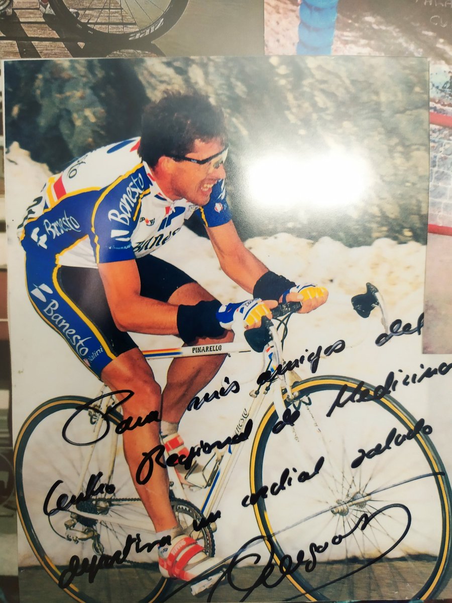 #TourRTVE19J Buenas tardes. Esta mañana he Estado en Ceremede Valladolid he visto esta foto Perico