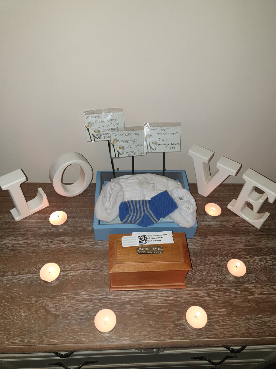 7 years ago today we we gave birth to our beautiful baby boy Harvey James, who was born sleeping. Happy birthday little man. There is not a day that goes by that we don't think about you. 💖😘💙💙💙💙😭 xxxxxxxx love forever mummy and daddy. Xxxxxxxx