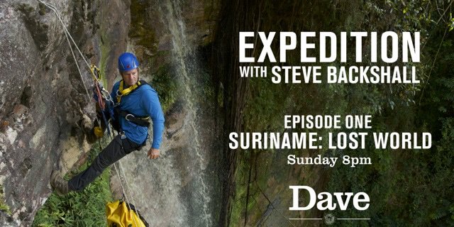 Don’t miss episode 1 of 'Expedition with <a href="/SteveBackshall/">Steve Backshall</a>' this Sunday at 8pm broadcasting on <a href="/davechannel/">U&Dave</a> #expedition