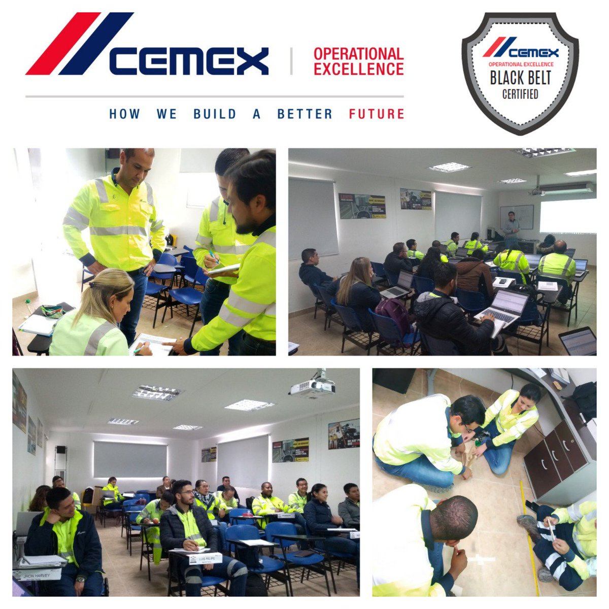 CEMEX_Colombia's tweet photo. En la VP Soluciones al Constructor seguimos en la busqueda de nuestra mejora continua, es por esto que estamos capacitando a nuestros próximos Black Belt 😉
#cemexoperationalexcellence https://t.co/UouSaK7EFM