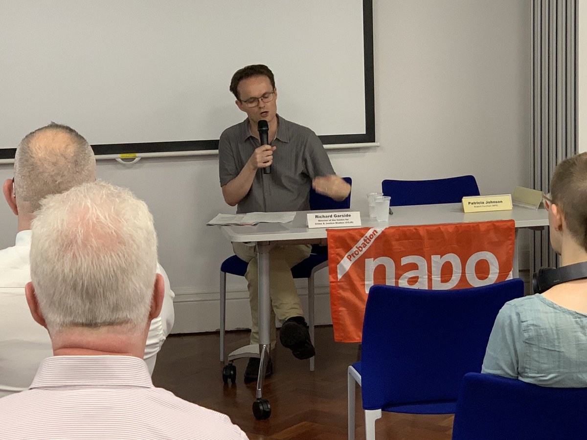 napoukglb's tweet photo. Richard Garside @CrimeandJustice speaking at our Branch AGM Describing what we know about the state of the Criminal Justice System from the facts and figures.  @Napo_News @MoJGovUK @DavidGauke @RobertBuckland https://t.co/0QesfpENto