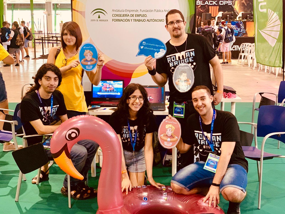incentifor's tweet image. Nos vamos con el equipo a @Gamepolis_org a la presentación del vídeojuego President's float, de @RomanBridgeSt! 🎮 #Gamepolis2K19