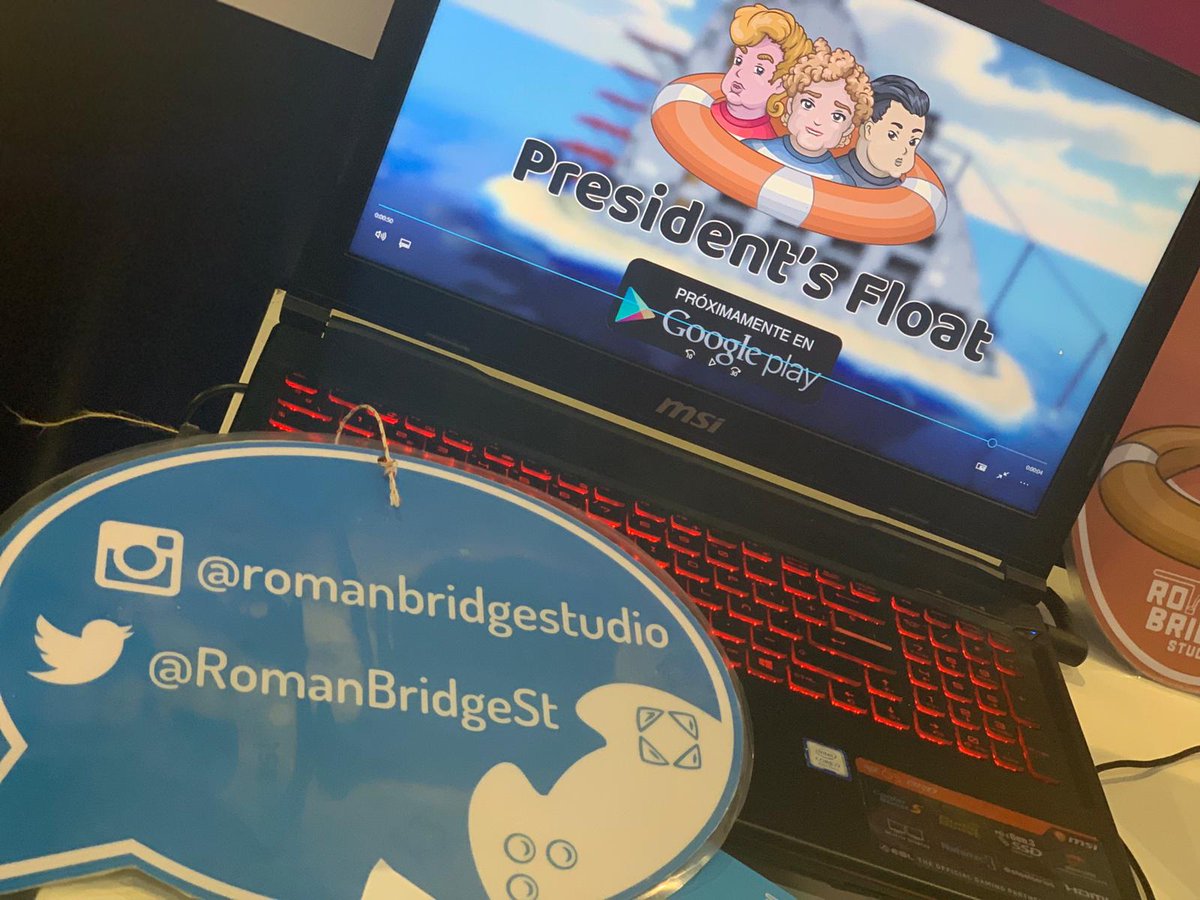 incentifor's tweet image. Nos vamos con el equipo a @Gamepolis_org a la presentación del vídeojuego President's float, de @RomanBridgeSt! 🎮 #Gamepolis2K19