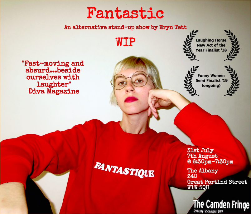 eryntettcomedy's tweet photo. Shout out to anyone who is depressingly stuck in London working this Summer. Come to this, and show me all of your sad faces, which I will turn into slightly happier more confused faces #camdenfringefestival #summer #workingsummer #standupcomedy https://t.co/KevHR51fSB