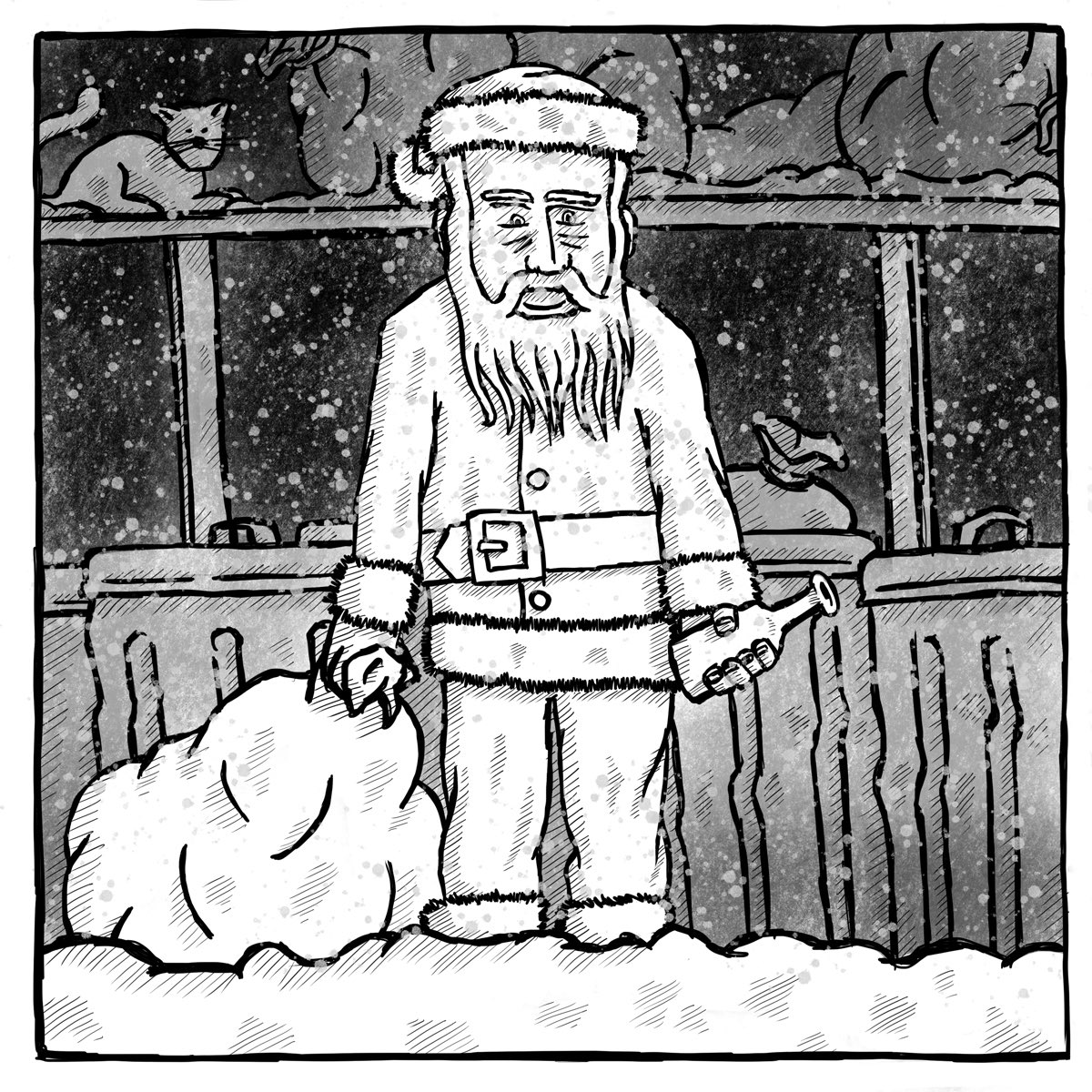 15BelowZero's tweet photo. The Twilight Zone. S01:E11. The Night Of The Meek. ⭐️⭐️⭐️ #illustration #lineart #linedrawing #procreate #thetwilightzone #twilightzonemarathon #christmasinjuly #xmasinjuly @netflix @CBS @SYFY https://t.co/Lfyw2v4UUK