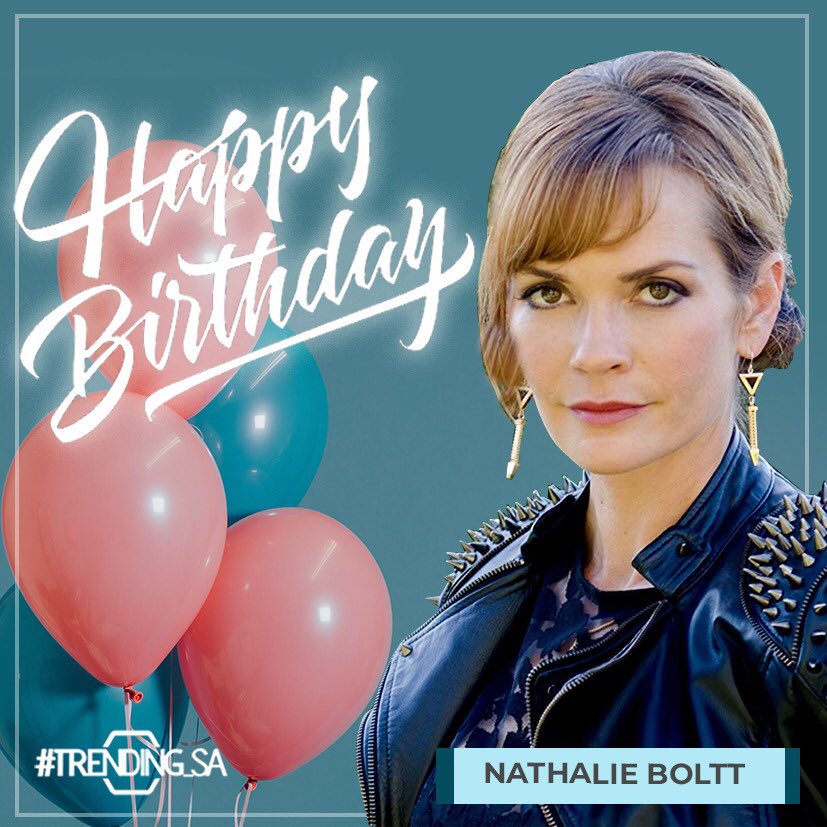 Happy birthday Nathalie Boltt       