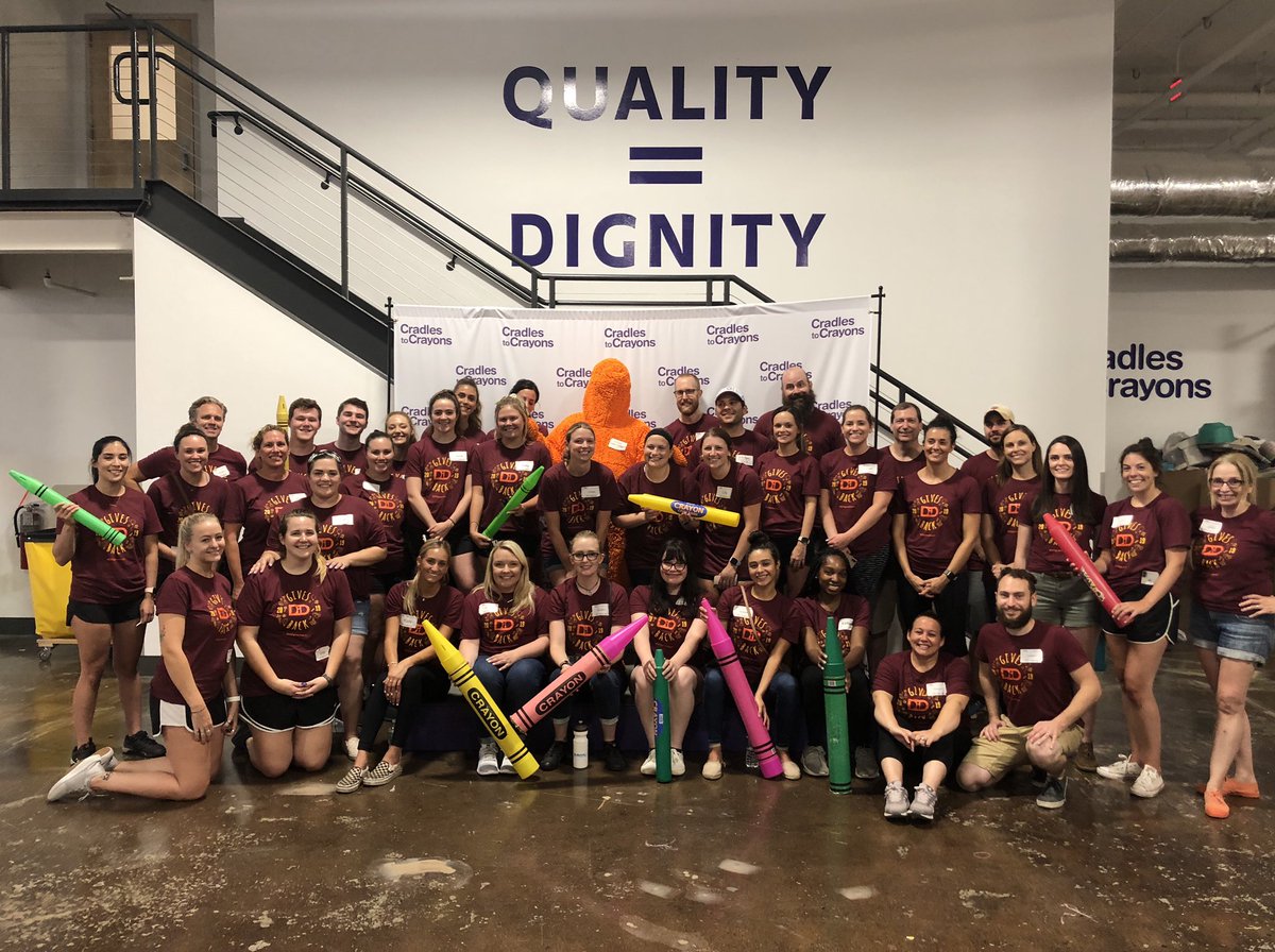 This team rocked it yesterday at our annual Community Service Day. With all their hard work we were able to help over 500 children in need! We’ll be back in August @c2cphiladelphia #DiDgivesback