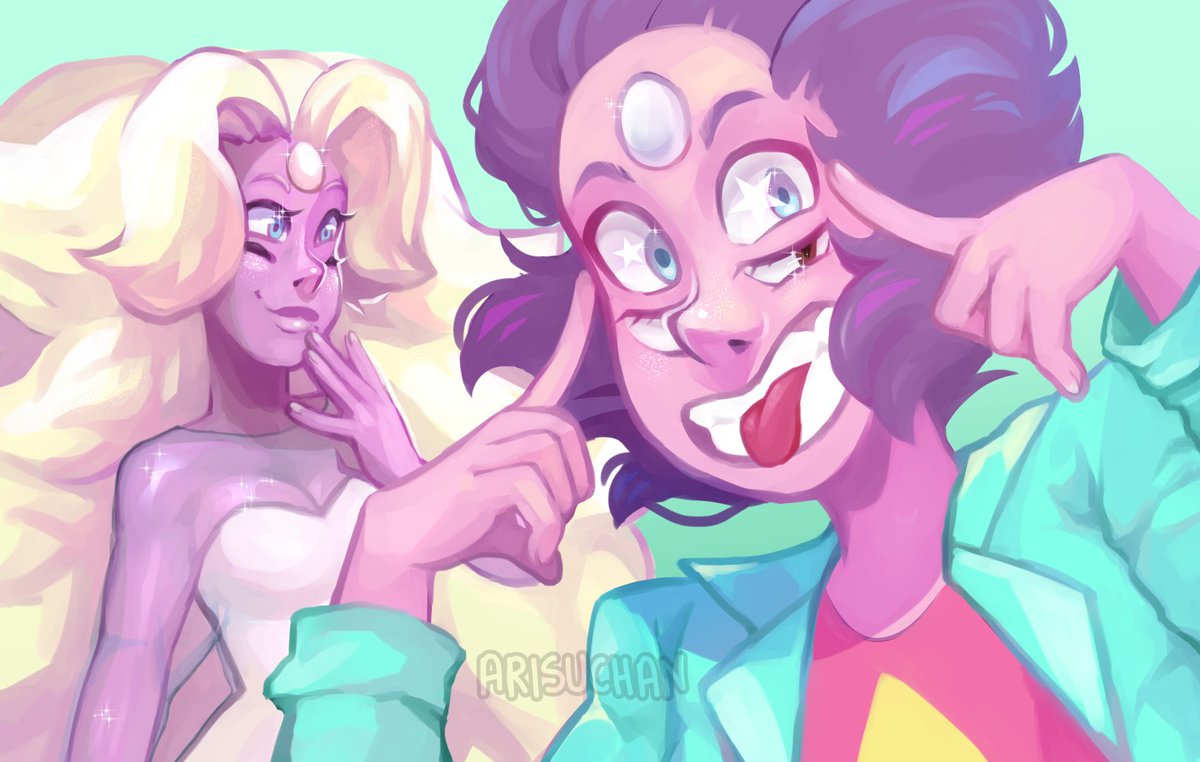 It’s Rainbow 2.0!!#SU #StevenUniverse #RainbowQuartz #digitalpainting #fana...