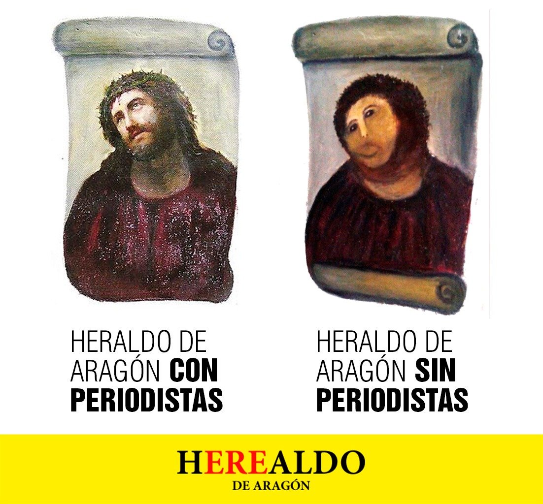 Un periódico no es sólo su cabecera. Son sus periodistas. Sin periodistas no hay periodismo. #Periodigno #HEREAldo #SeguiremosInformando
