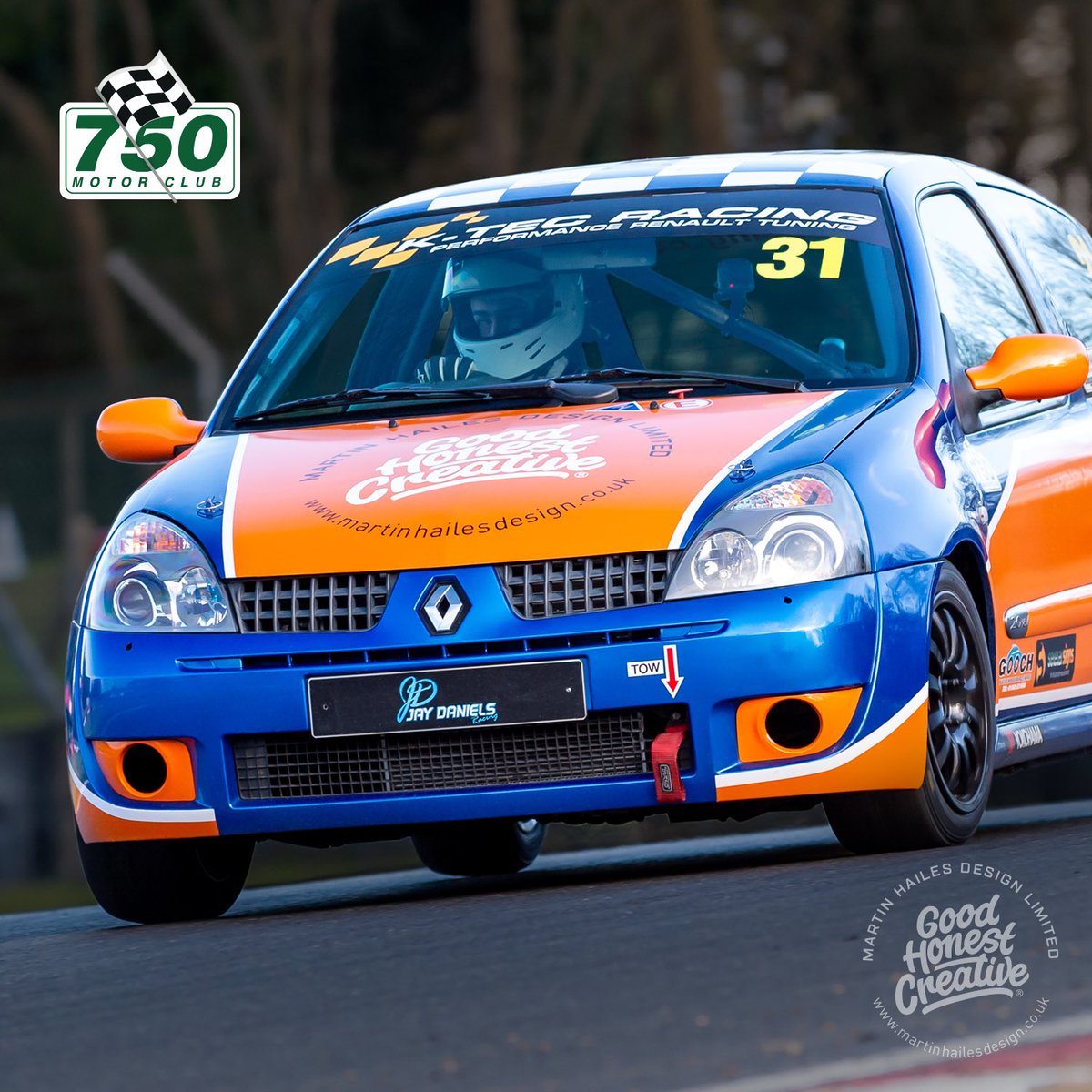 mhdesign_tweets's tweet photo. @mhdesign_tweets proud sponsors of Jay Daniels Racing Team.
This weekend - competing in #Clio182 Championship, part of @750MotorClub and hoping for a podium finish @CadwellPark 
Follow his progress @JDRacing_31 
Good luck! 
#JayDaniels #Motorsport #Sponsor #GoodHonestCreative https://t.co/8u8uZSpPkp