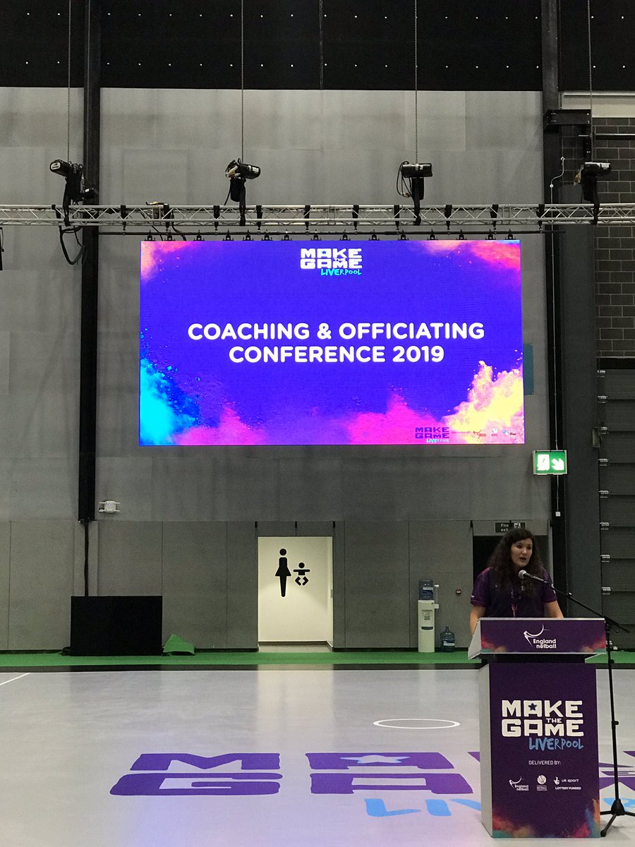 sammyoldfield's tweet photo. Back at the #NWC2019 in Liverpool today, but in a different capacity for @EnglandNetball #MtGLIVErpool coaching and officiating conference. Looking forward to a full day of activities...let’s put my netball shoes on! @HarriersNC #CoachesMaketheGame #OfficialsMaketheGame https://t.co/iOcSwluBXH