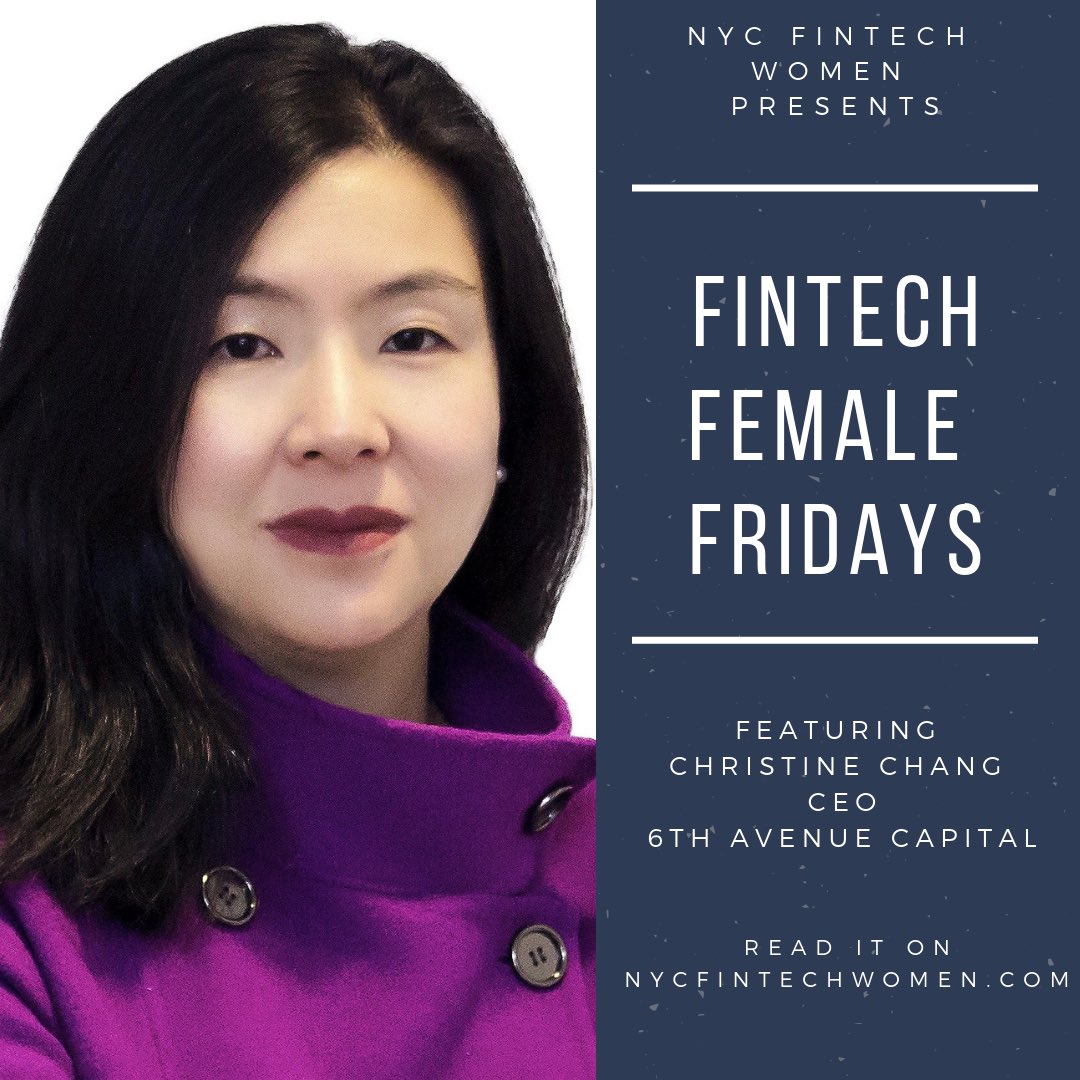 NYCFintechWomen's tweet photo. We are excited to feature Christine Chang, CEO of @6thAveCapital who speaks about how the key to success is fostering a global culture of inclusivity. https://t.co/IvbsTAZKV0
#6thAveCapital #CEO #womenintech #womeninfinance #womeninfintech #bottomlesscloset #bottomlessclosetnyc https://t.co/WFlEH2MruK