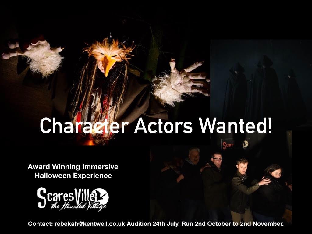 Scaresville's tweet photo. Strong character actor? Ever fancied scaring people and getting paid for it!? Scaresville is now recruiting character actors for our 2019 event. Get in touch! #scareactor #scarer #actors #suffolk https://t.co/ynCz5OlWw2
