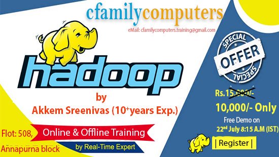 akkemcfamily's tweet image. Please register Demo for Hadoop Development on Jul 22, 2019 8:15 AM IST at:
attendee.gotowebinar.com/rt/81540182578…
#Hadoopdevelopment #BigDataHadoop #hadoopforbeginners #hadoopbigdata