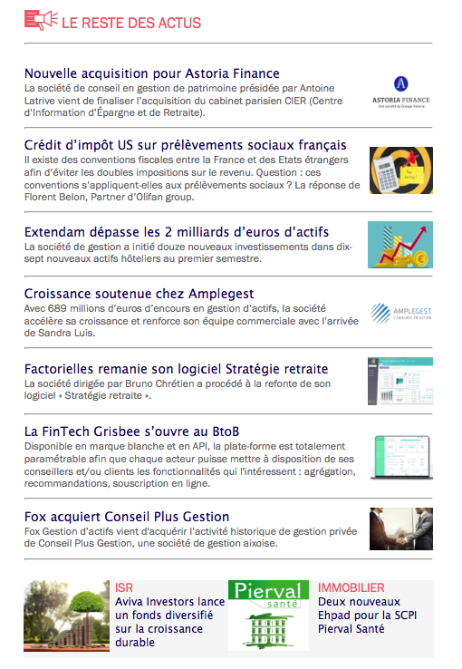 ProfessionCGP's tweet photo. #CGP, avant un week-end bien mérité ☀️, retrouvez toute l'actu en #GestionDePatrimoine qu'il ne fallait pas manquer. La News Hebdo  dresse le récap' de l'info qu'il ne fallait pas manquer➡️ https://t.co/fTC20eq0Iv

#Immobilier #AssetManagement #AssuranceVie #logiciel #Fintechs https://t.co/7PAEcPlPGV