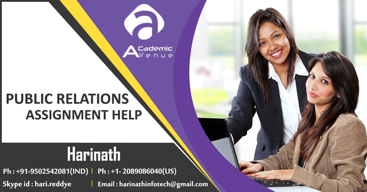 academic_avenue's tweet image. j.mp/2I8cjG3
#AcademicAvenue provides #PublicRelationsAssignmentHelp. The experience that our writers have is vast and they help you with best assignment solutions.
#ProfessionalAssignmentWritingServiceHelp
#BestOnlineAssignmentWritingServiceForStudents