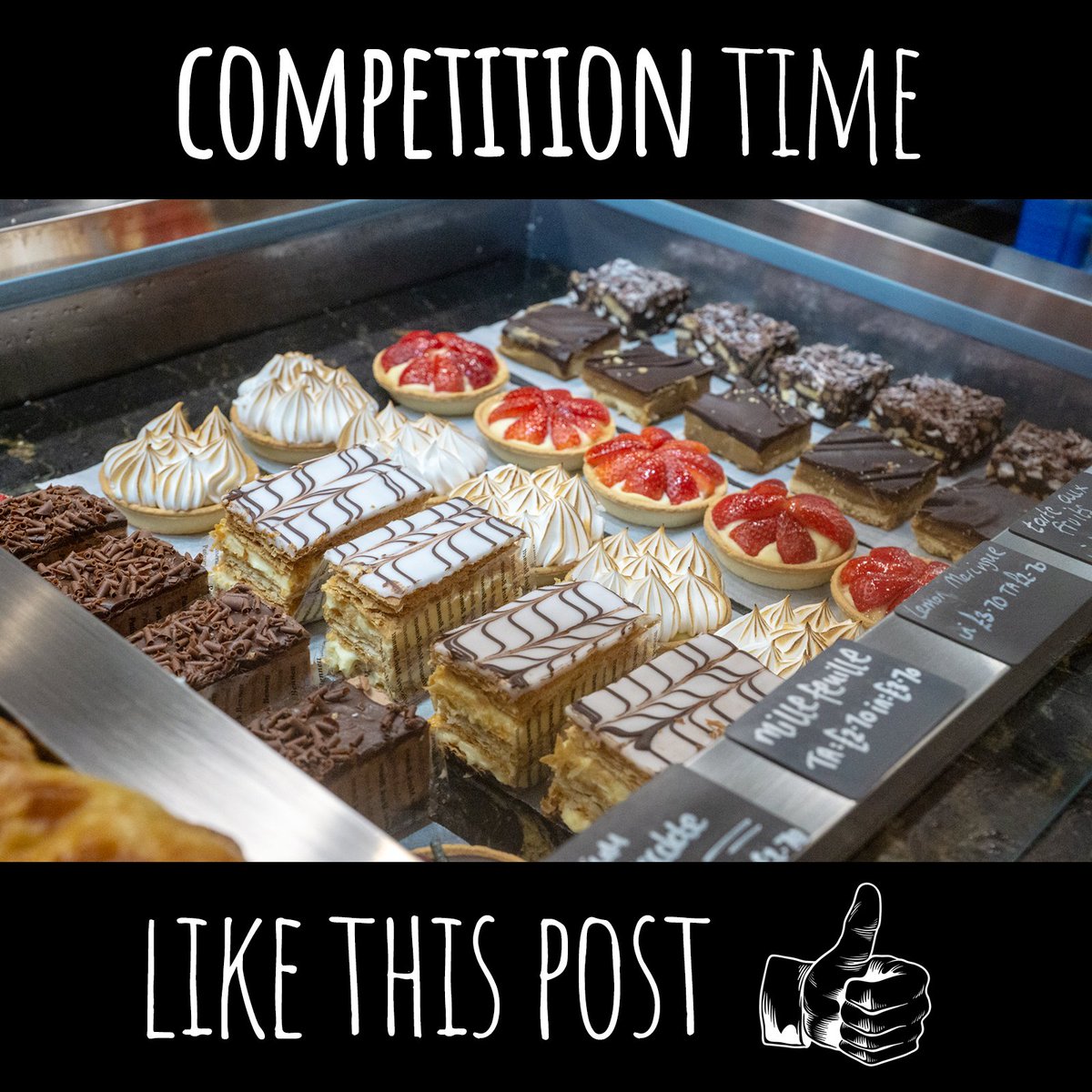PatisserieMark's tweet photo. Welcome to Friday everyone!
It's 11am and that means only one thing, PMB competition time!
Simply 'like' today's post and just after 4pm we'll pick one winner who will win lunch for two at any of our patisseries.
Good luck!
#patisseriemarkbennett #fridaycompetition https://t.co/gmiGIBnX0k