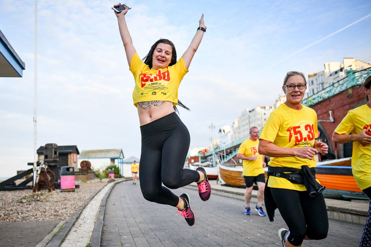 BBCSussex's tweet photo. Hundreds of people got up at the crack of dawn and took part in the @run530uk this morning around #Brighton.  Here's some pics: https://t.co/WzdEiR7zyf