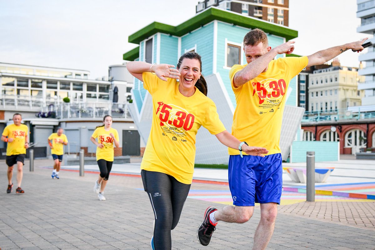 Hundreds of people got up at the crack of dawn and took part in the <a href="/run530uk/">Run 5.30 UK</a> this morning around #Brighton.  Here's some pics: