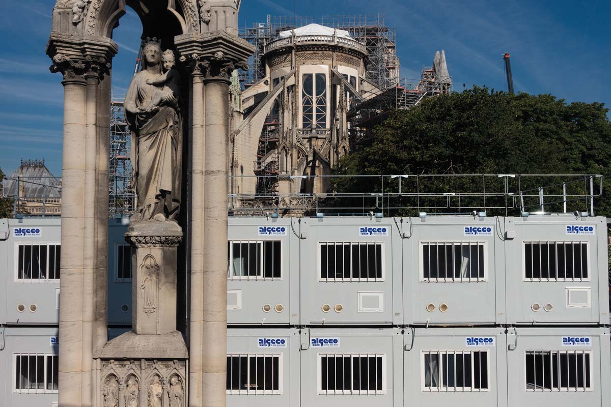 AlgecoSAS's tweet photo. [#Réalisation] 3ème installation 🏗️ de 18 modules en #Origin pour la Cathédrale Notre Dame de Paris 📍

#Chantier #BaseVie #Paris #NotreDame #BâtimentModulaire https://t.co/FvoSXLjlH8