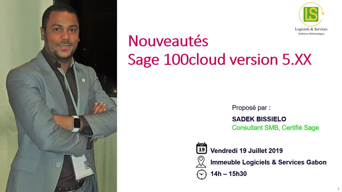 SadekBissielo's tweet photo. #LSTRAINING
"FORMATION NOUVEAUTÉS SAGE 100CLOUD V5"
Vendredi 19 juillet 2019 14h.
Lieu: immeuble Logiciels et Services
@Vladimi44807339
@LocJames3 @mokoko_moossa @km_moussa https://t.co/jrZO8LBOW2