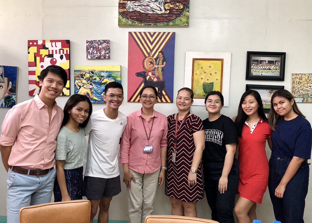 updcalsc's tweet photo. EARLIER TODAY:

Dialogue and consultation of events and projects for the upcoming first semester of Academic Year 2019-2020 with College Dean, Dr. Ma. Amihan Ramolete and College Secretary, Prof. Melanie Leaño.

#CALWelcomingMonth2019
#TanggolWikaAtBayan
#FreshieFight https://t.co/vBYUt7S5la