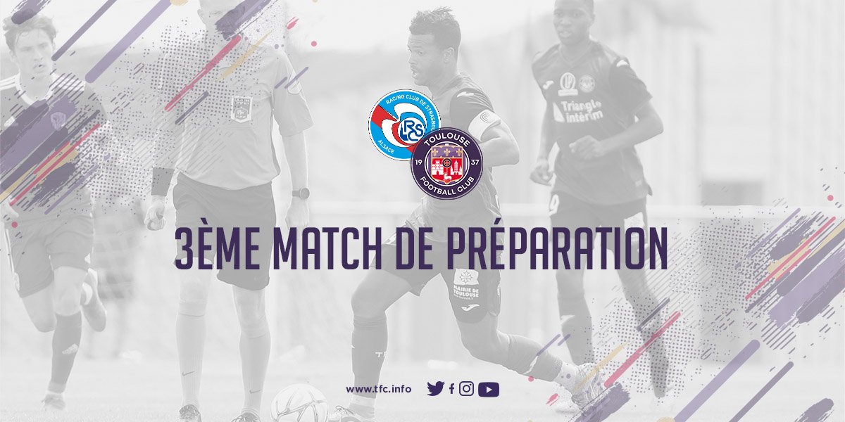 ToulouseFC's tweet image. Troisième match de préparation 💪

⚽️ #PrépaTFC
🆚 @RCSA 
🏟 stade omnisports de Sarre-Union
⏰ 18h30
🌤 25°

😈 #ForzaViola

Plus d'infos ➡️ tfc.info/fr/toutes-les-…