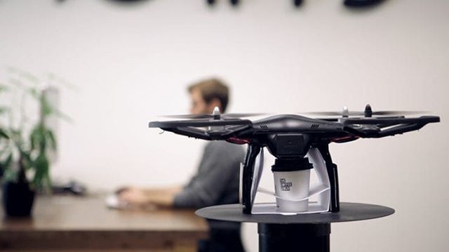 The Coffee Copter:
You like to have a coffee served in you office? The quad Copter will serve you. 🚁

Check our Facebookpage for the full video.

#throwback #coffeetogo #devliegendekoffiejuffrouw