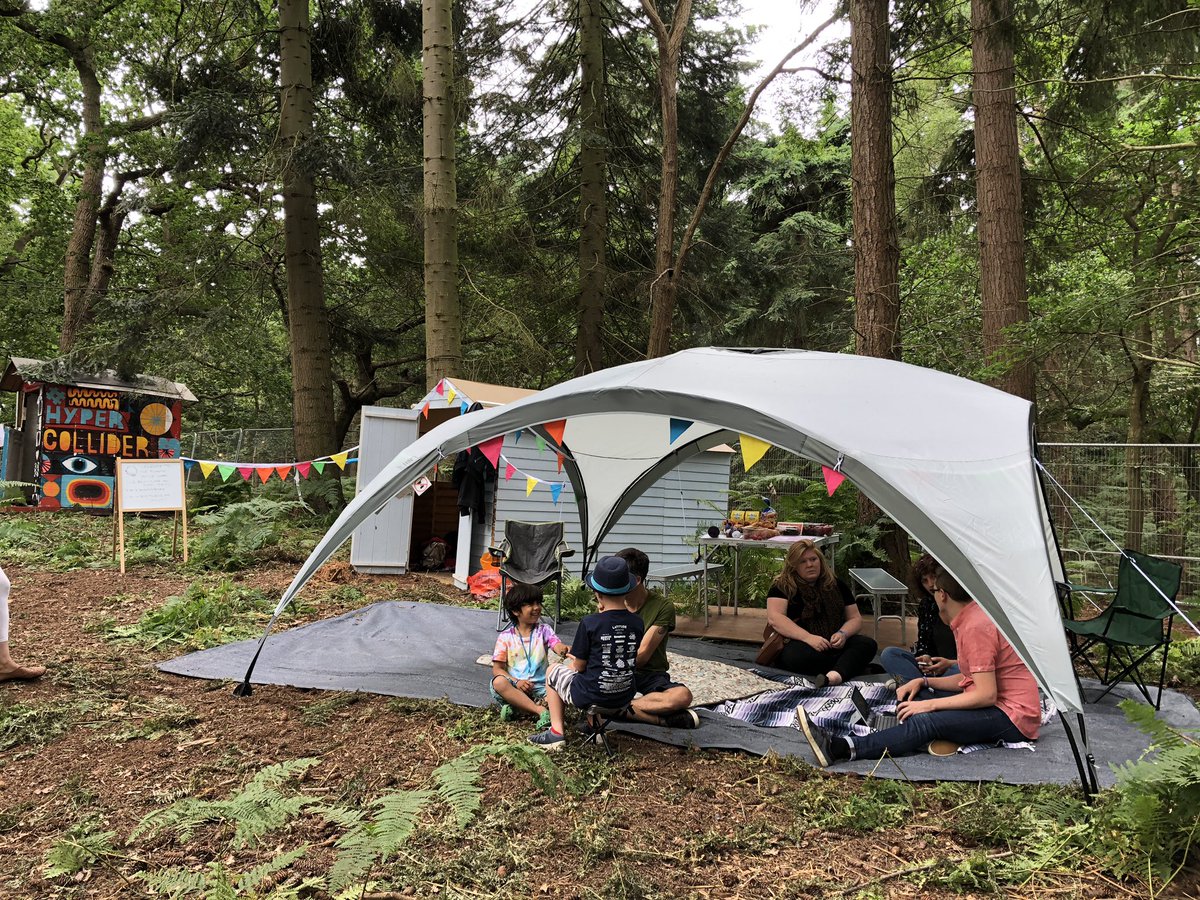 We are all set up. Anyone <a href="/LatitudeFest/">Latitude Festival</a> who wants to come and talk touring today head over to the faraway forest. We have food and shelter!! <a href="/ace_national/">Arts Council England</a> <a href="/ace_southeast/">Arts Council England, South East</a> #ACEsupported