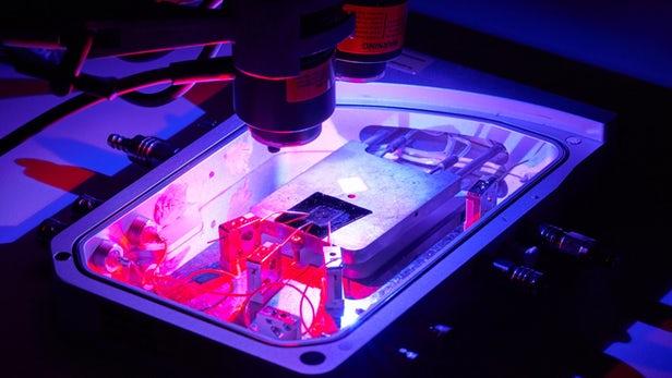 MouserElecEU's tweet image. The new #computerchip has been designed to run on optogenetic principles and function like the brain. To do so, it uses light of different colours to write, process and erase data mou.sr/2JM8QhK via @nwtls @RMIT @ColoradoStateU @QUT #ArtificialSynapse