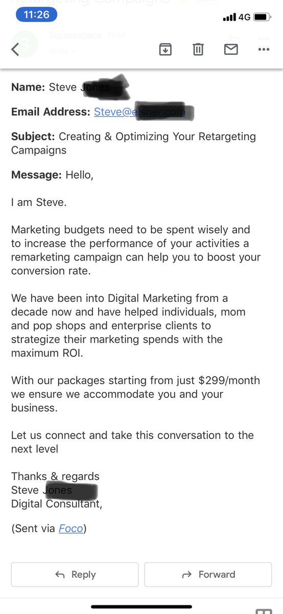 michael_taggart's tweet image. Meet Steve. Steve thinks it’s a good use of his time and mine to offer digital marketing agency services to a digital marketing agency. He wants to “take this conversation to the next level”. Thanks Steve – but we got this! #agencylife #prchat