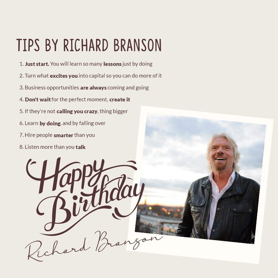 Happy Birthday Richard Branson !
.
.
.   