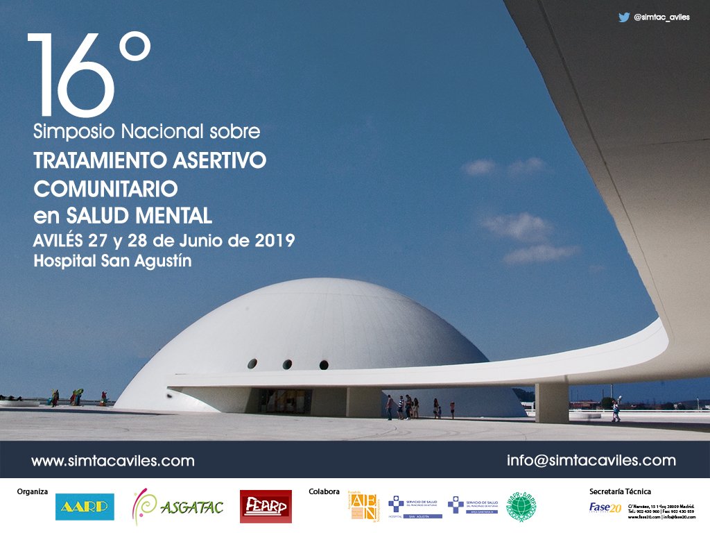 Fase20Congresos's tweet photo. 📢📢¡Aún disponible la descarga de 📜certificados del 16º Simposio Nacional sobre Tratamiento Asertivo Comunitario en Salud Mental‼️ #STACAviles2019 @simtac_aviles. 🗳️Descárgalos desde la web ⤵️⤵️
https://t.co/kzSSXuwaJx https://t.co/Kp6hVkQpEg