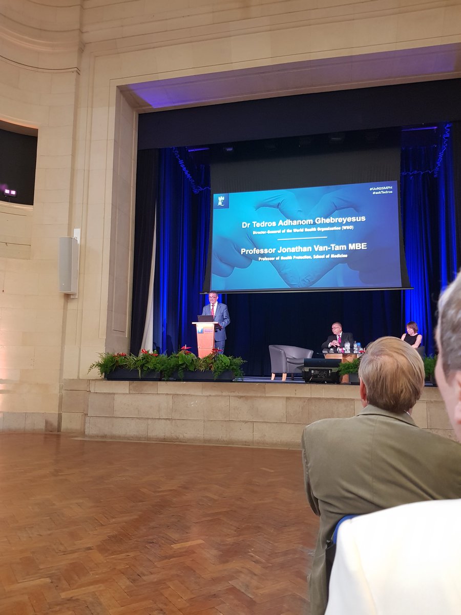 "We are only as strong as the weakest link."  #askTedros #UoN25mph "counties that invest in preparedness will save lives and save money" <a href="/DrTedros/">Tedros Adhanom Ghebreyesus</a> <a href="/WISHQatar/">WISH Qatar</a> #Oneworld #UHC