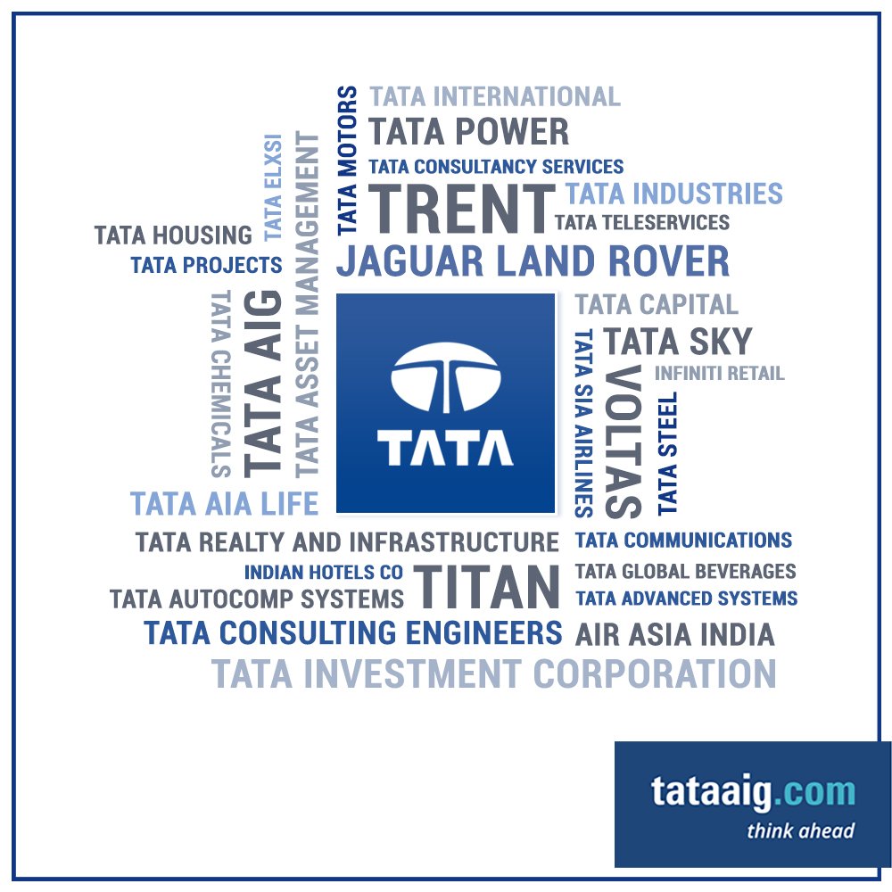 TATAAIGIndia's tweet photo. The ‘Tata’ brand continues to be India’s most valuable brand for the second year in a row. This only adds to our many glories of being a part of Tata Group, growing strength to strength in touching lives of millions.
@TataCompanies #TataGroup #MostValuableBrand #ProudMoment https://t.co/D5EyvHicFd