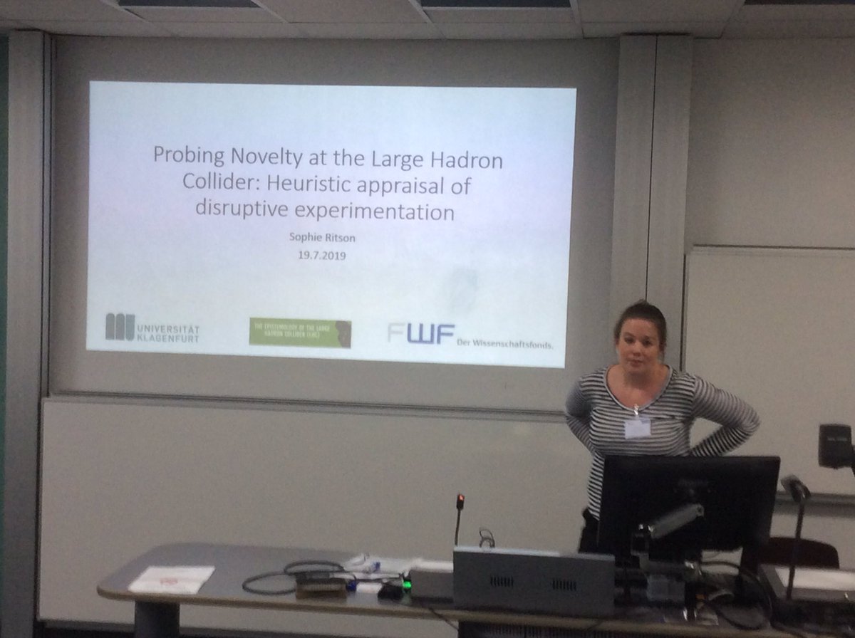 And next ... Sophie Ritson on Probing Novelty at the Large Hadron Colider: heuristic appraisal of disruptive experimentation