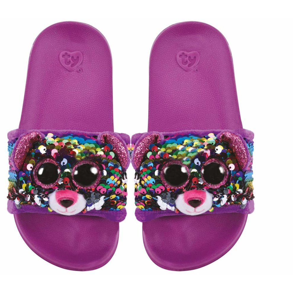 Bham_Childrens's tweet photo. Planning on hitting the beach this summer? With our #TYFlippable sliders you can take your favourite #BeanieBoo with you. Flip the sequins to see them change colour! Pop down to our Fundraising Hub and take a look at our range before they all go! https://t.co/GLNgD0FSk6
