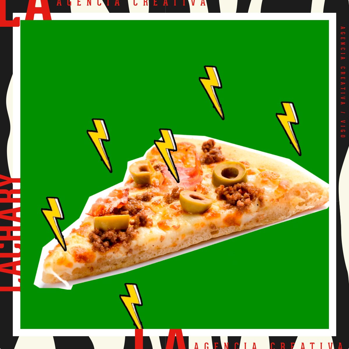 Despedimos la semana con unos trocitos de felicidad 🙈 Diseños para <a href="/PizzaMovil_es/">Pizza Móvil</a> 🍕