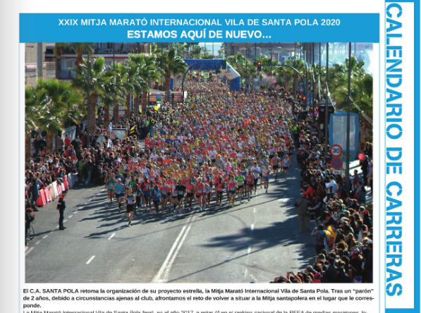 Las revistas del mundillo ya se van haciendo eco de la vuelta de la prueba reina en Santa Pola, la Mitja, nuestra Mitja.
Puedes ver la edición completa de la revista Corricolari es Correr.

outsidecomunicacion.com/corricolari/re…