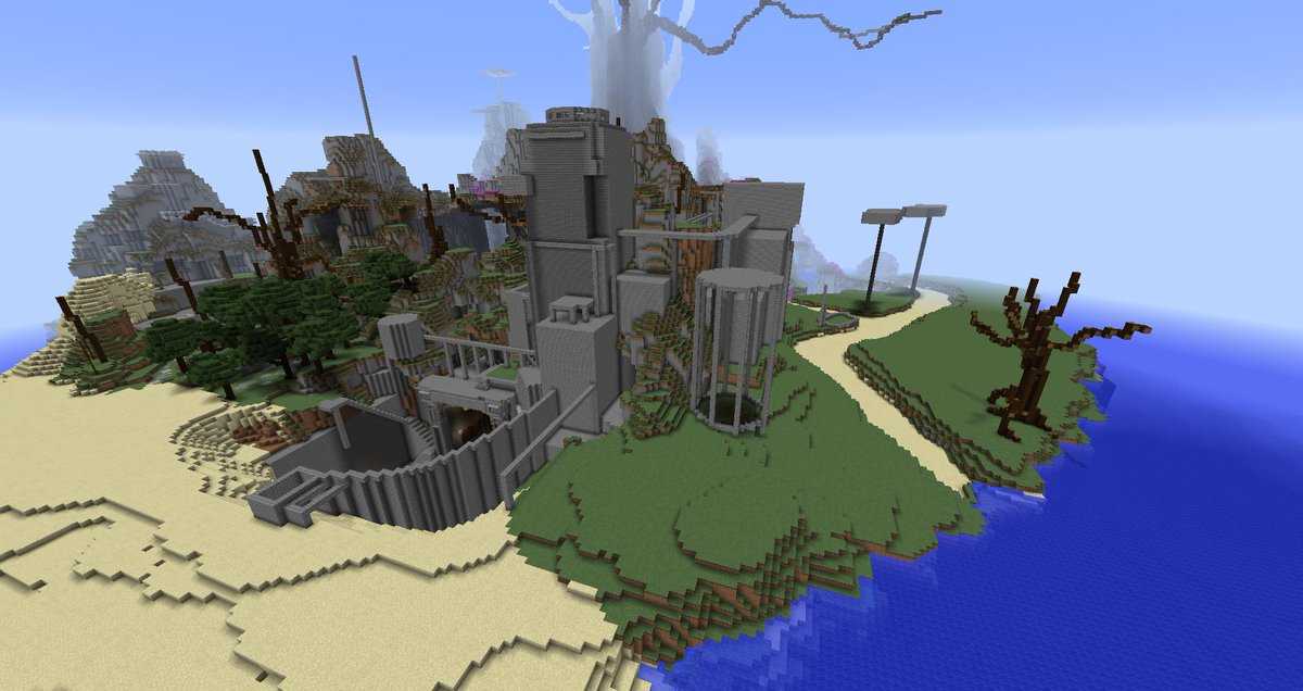 ヨフカシ Pa Twitter 巨大樹の島の途中経過 5週間目 遺跡に手を出し始めました 内装は水路っぽい感じになるので以前作ったものに近いものができそうです なれない遺跡の作業なので時間がかかりそうです Minecraft マーケットプレイス