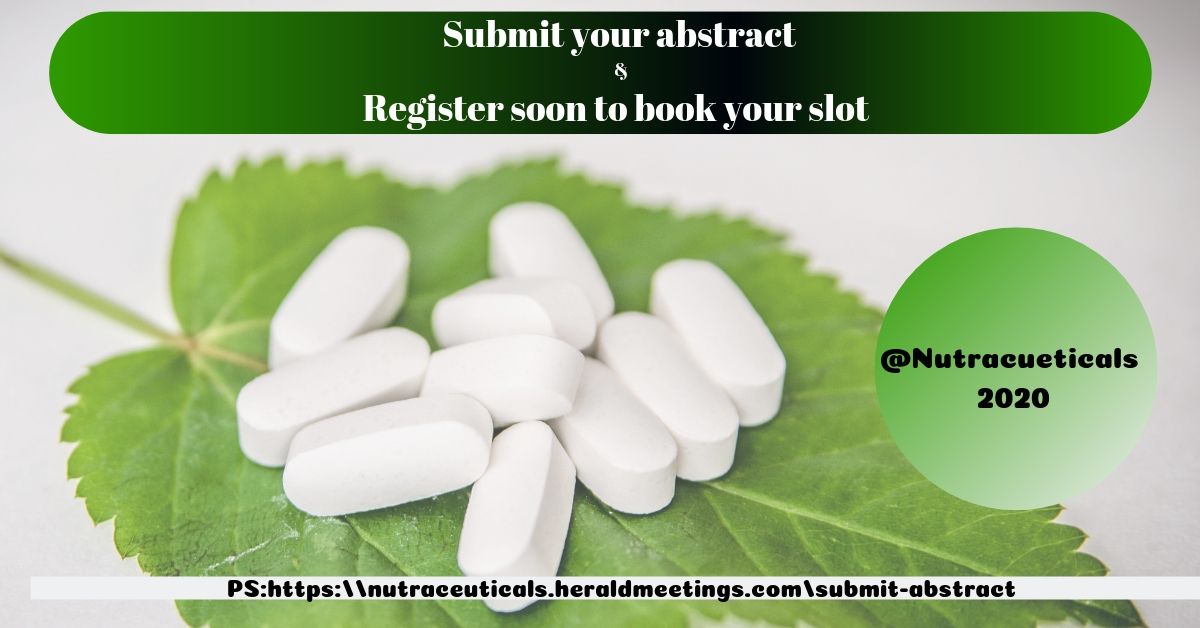 To book your slot conference visit: @Nutraceutical19    
 #Nutracueticals #Nutrtionconferences #Foodtechnology #bioactivecompounds #alternativemedicine #medicines  #herbal #traditionalmedicne #globalevents
