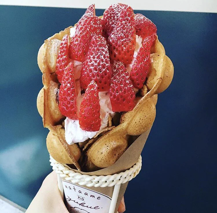 イチゴとワッフルの組み合わせが最強？大阪で食べられる「いちごアルプス」！