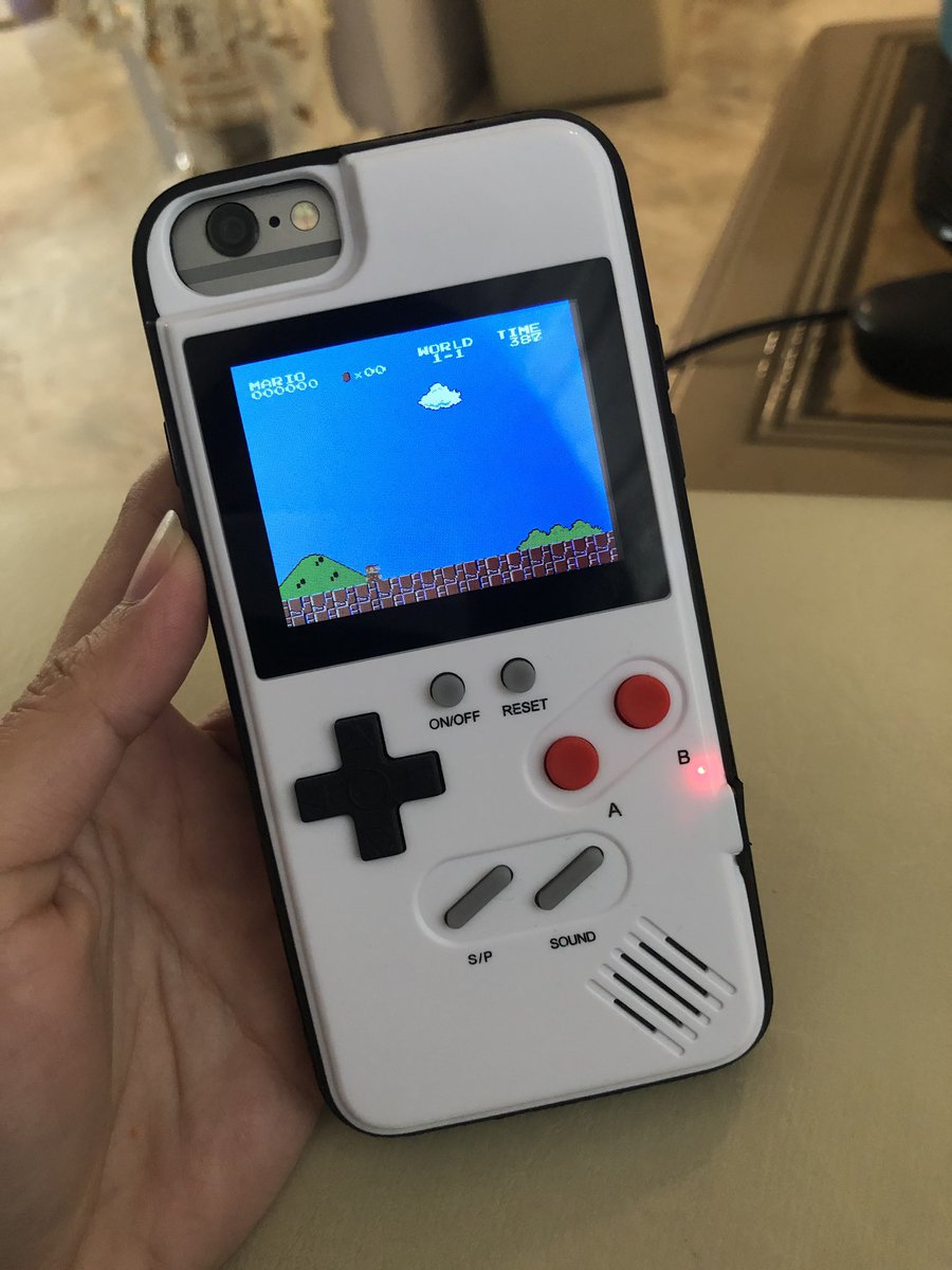 chinolouiepio's tweet photo. Hi, guys! I'm selling gameboy iphone cases for 800php only. Free shipping nationwide! It has 36 games. 😊 For iPhone 6/6s/7/8, iPhone 6P/6sP/7P/8P, iPhone X/XS, iPhone XR and iPhone XS Max. Available in white, black and pink. 💗 See next tweet for the video. https://t.co/Ne8WTggSkm