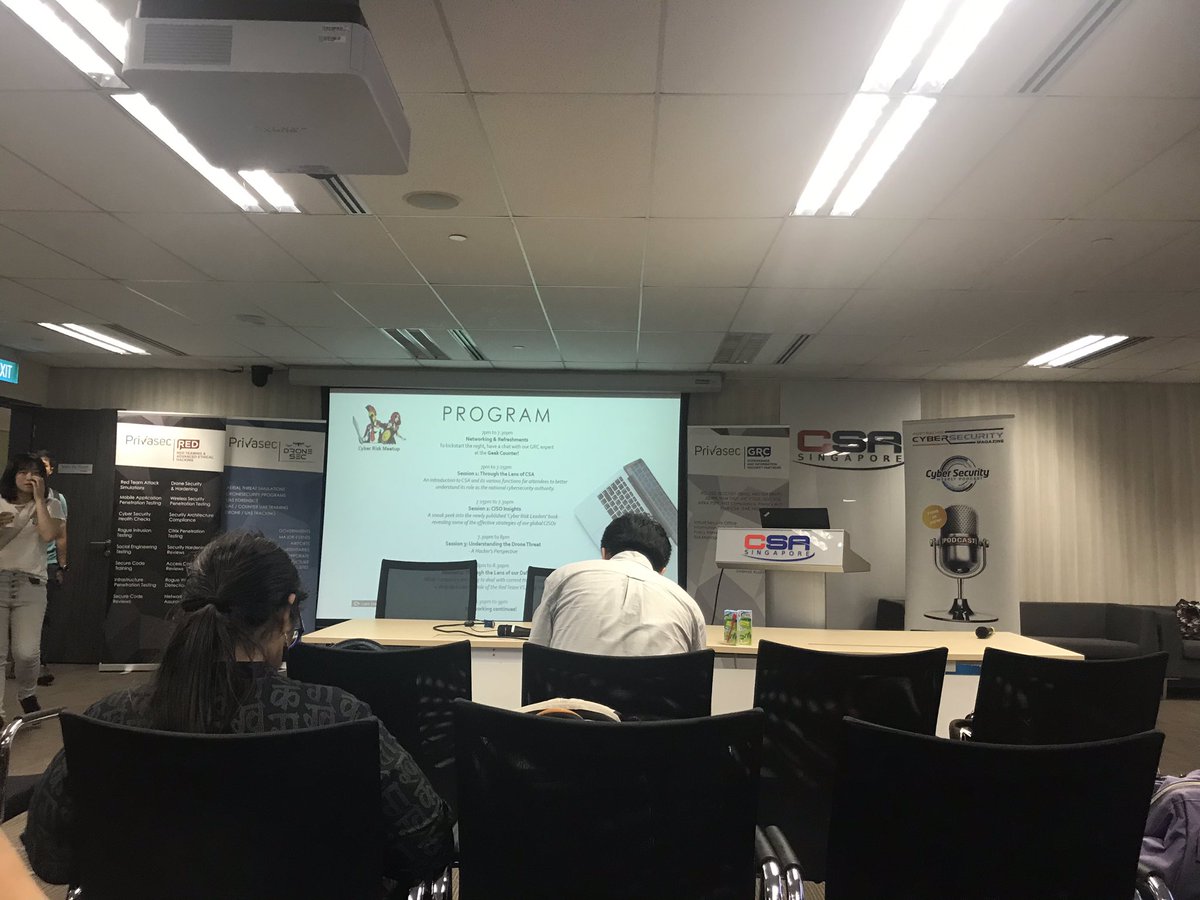 CertMz's tweet photo. CERT-MZ is attending the #cyberriskmeetup at Singapore's Cyber Security Agency! Where's thrilling to start the session. #CSA #singapore https://t.co/4nke6LnT0f