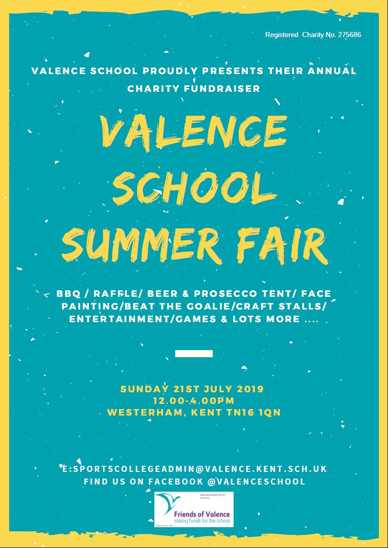 At a loose end this Sunday? Visit the @ValenceSchool Summer Fair - looks like fun 
#westerham @visit_westerham