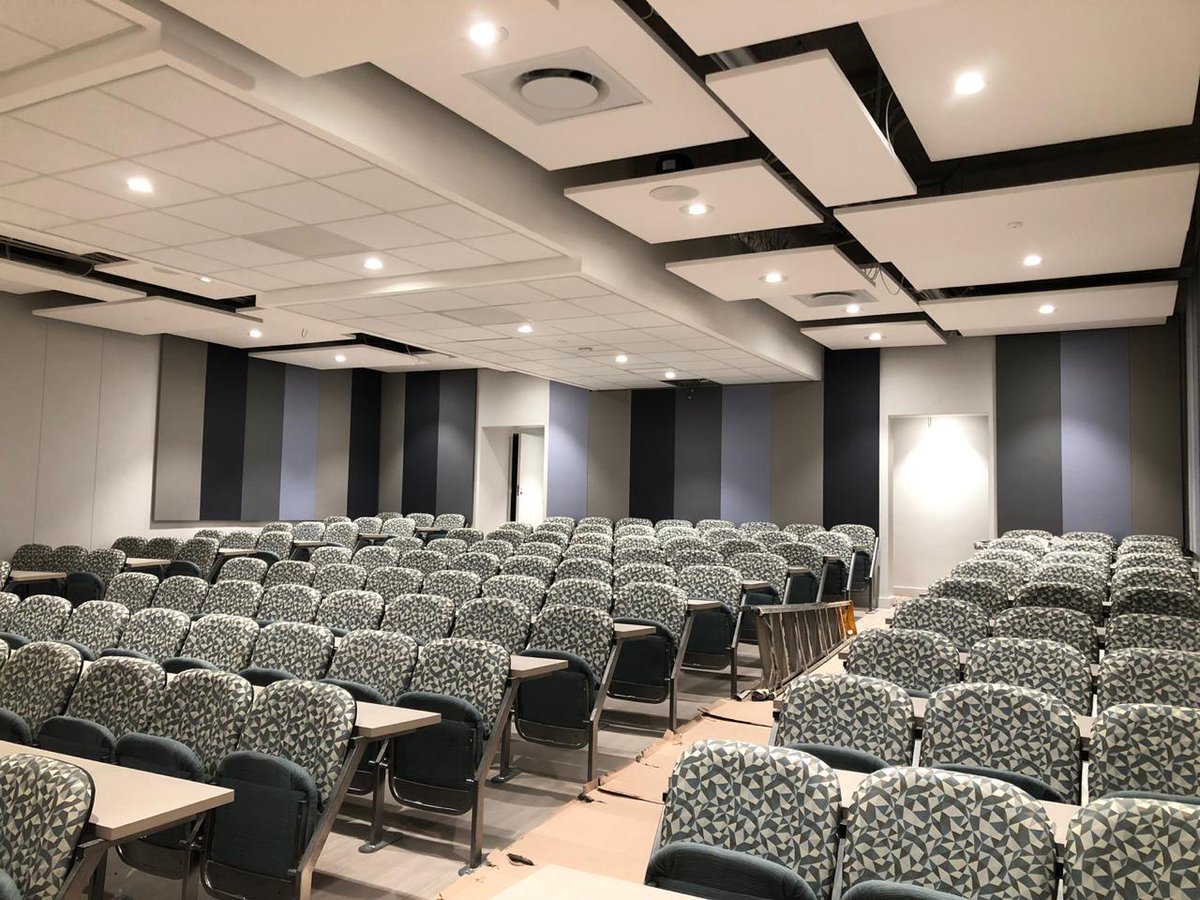 Schumann Lecture Rm101 - ready for class on 22 July. <a href="/MatieFacilities/">Matie Facilities</a> @MatiesEMS @LouisVTonderArchitect @DSVEngineers @STACEngineers