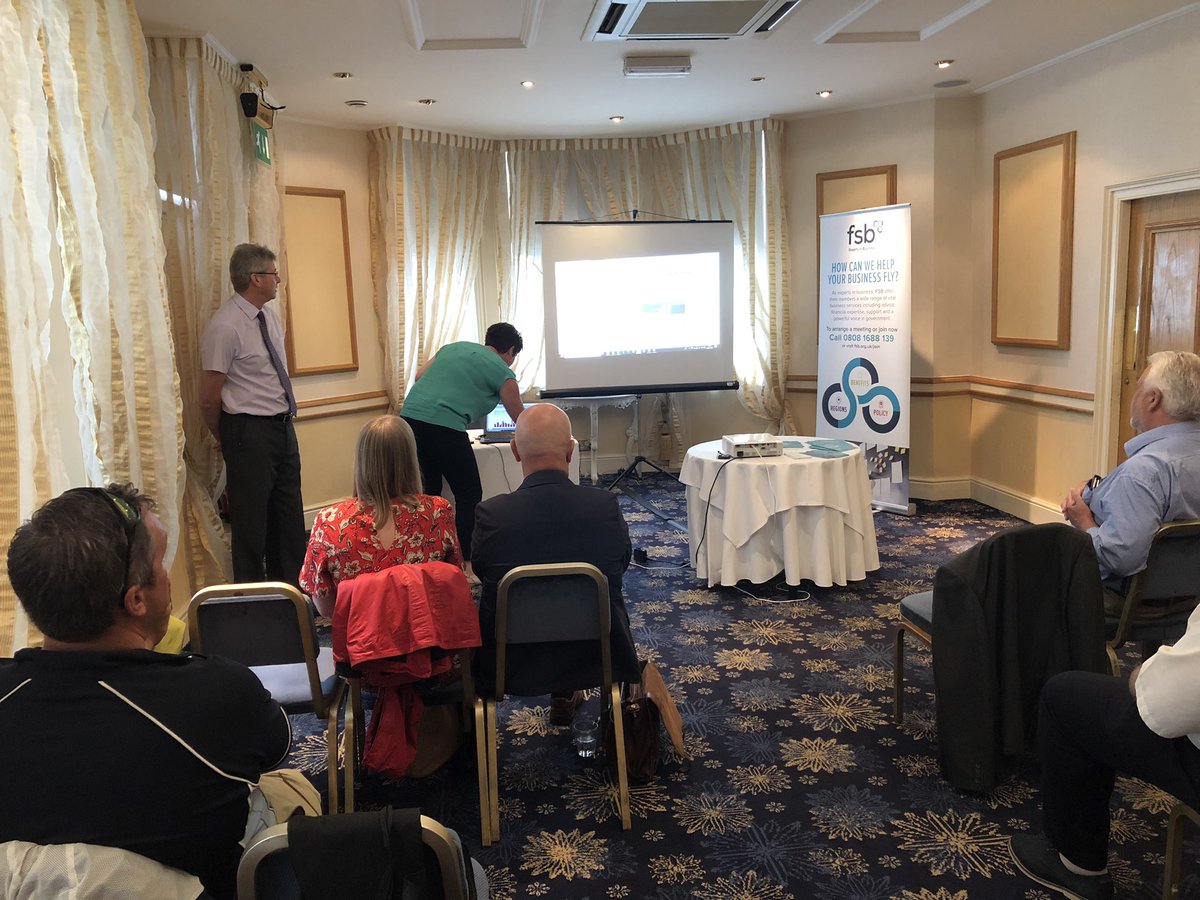FSBSouthWest's tweet image. Using data from a cahoot quiz and showing the results instantly - great information from @KB_Software_Ltd at our @FSBPlymouth networking today @FSBDevon