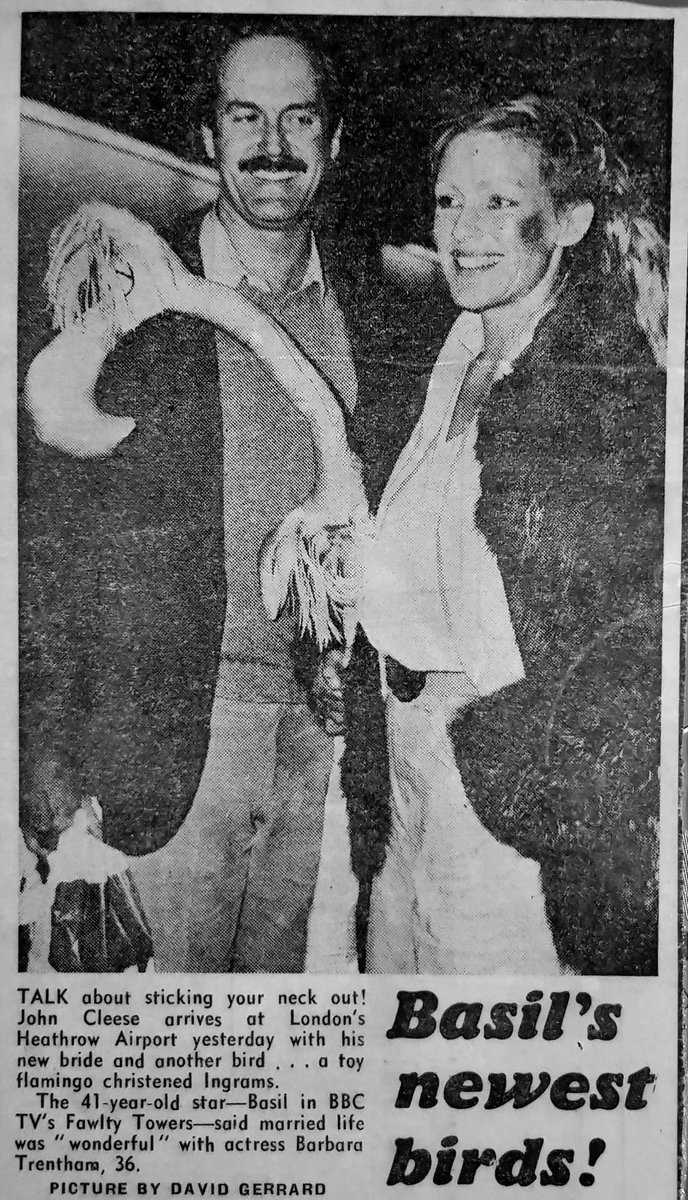 I never saw this photo of my parents together.... thanks @JonTrevithick !!!  Ingrams was their only wedding guest, image size:688x1200